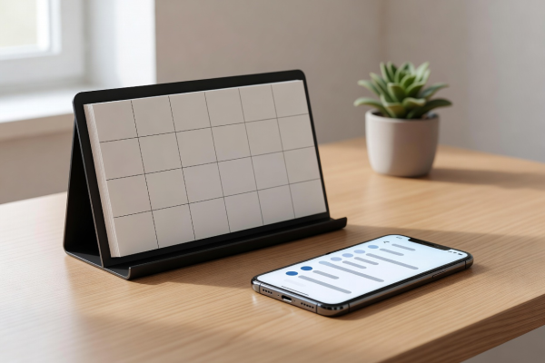 Calendar and clock representing scheduling capabilities in BetBlocker