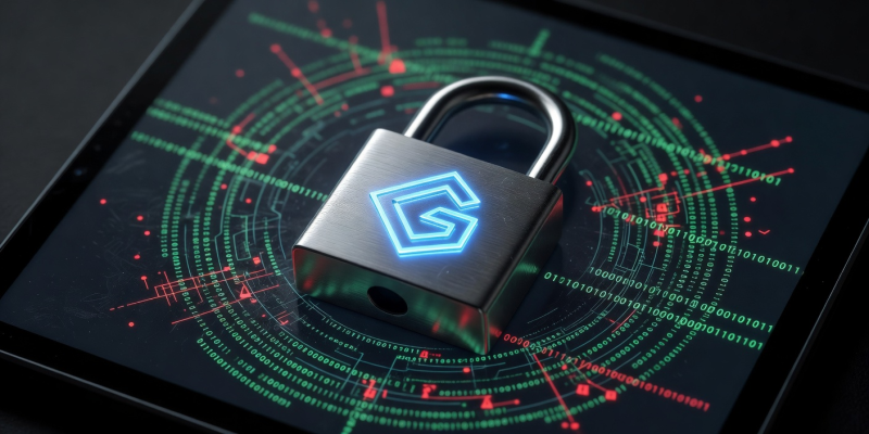 Cybersecurity padlock lock screen representing Gamban blocking software